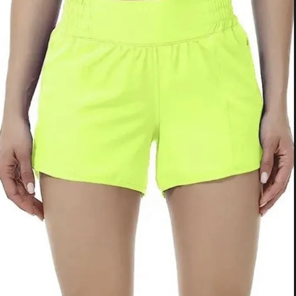 Aurefin Running Shorts Women S Lightweight Athletic Shorts Fluorescent Yellow - Picture 5 of 5